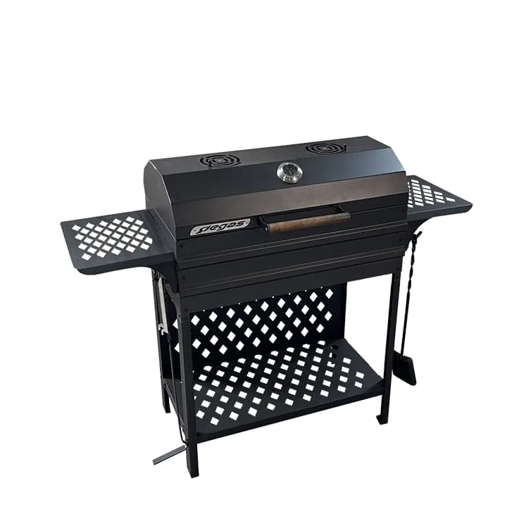 Гриль BBQ "Мастер" сталь 2 мм, крышка, зольник, полки, дровница