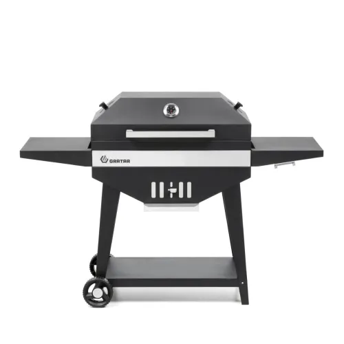 Гриль GRATAR "Master XL GM 720" сталь 2 мм, крышка, зольник, полки, дровница, колеса