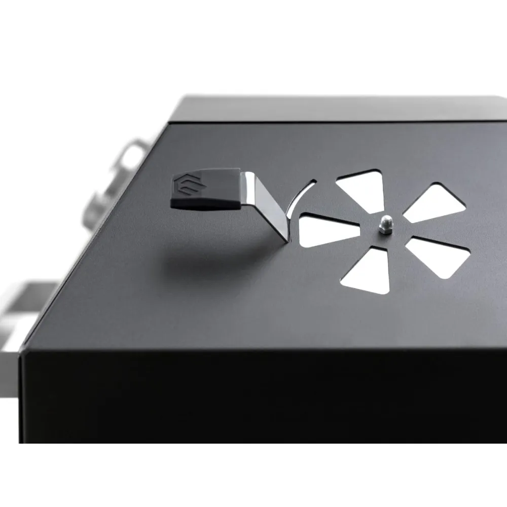 Гриль GRATAR "Master XL GM 720" сталь 2 мм, крышка, зольник, полки, дровница, колеса