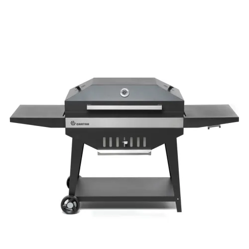 Гриль GRATAR "Master XL GM 880" сталь 2 мм, крышка, зольник, полки, дровница, колеса