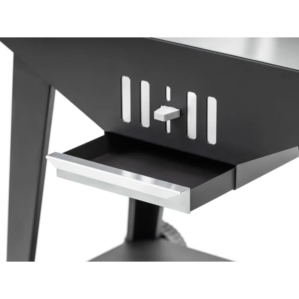 Гриль GRATAR "Master XL GM 880" сталь 2 мм, крышка, зольник, полки, дровница, колеса