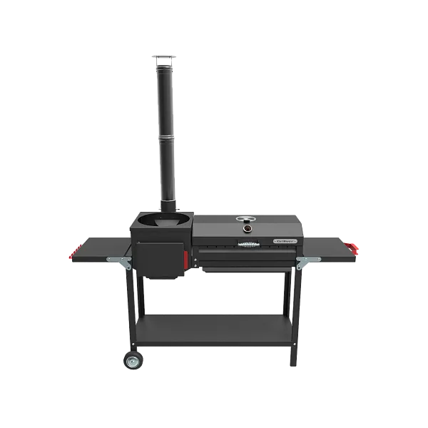 Мангал GRILLVER "Печь-мангал-гриль Грач-2" с печью, сталь 3 мм, крышка-барбекю, зольник, колеса 